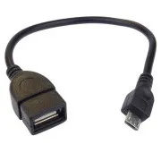 PremiCord Redukcija kabla USB A/fem-MicroUSB/mal20cm