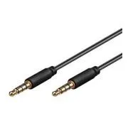 PremiumCord Kabelski priključek Jack 3,5 mm, 4 nožice, M/M, 2 m