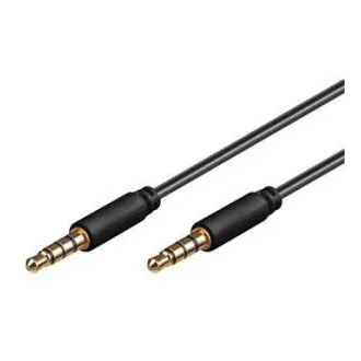 PremiumCord Kabelski priključek Jack 3,5 mm, 4 nožice, M/M, 2 m