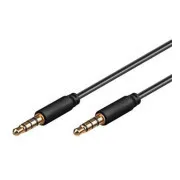 PremiumCord Kabelski priključek Jack 3,5 mm, 4 nožice, M/M, 2 m