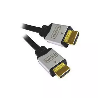 PremiumCord Kabel HDMI M/M, zlati in kovinski HQ, 3 m
