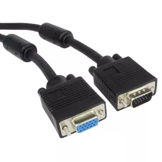 PremiumCord SVGA, DDC2, 2x ferit, 3xCoax 8žic, 2m