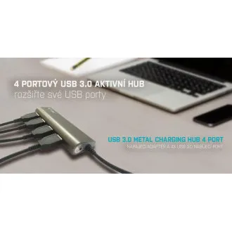 i-tec USB 3.0 Metal Charging HUB 4 vrata i-tec USB 3.0 Metal Charging HUB 4 vrata
