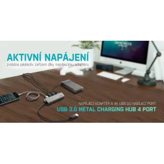 i-tec USB 3.0 Metal Charging HUB 4 vrata i-tec USB 3.0 Metal Charging HUB 4 vrata