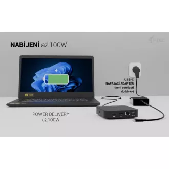 i-tec USB-C Dual HDMI Docking Station s Power Delivery 100W   i-tec Universal Charger 100W