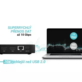i-tec USB-C DP Dual HDMI Docking Station, Power Delivery 100W   i-tec Universal Charger 100W