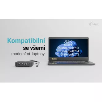 i-tec USB-C DP Dual HDMI Docking Station, Power Delivery 100W   i-tec Universal Charger 100W
