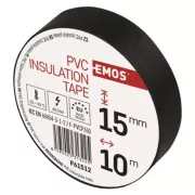 Emos PVC izolacijski trak 15/10 črn
