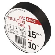 Emos PVC izolacijski trak 15/10 črn
