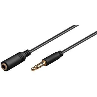 PremiumCord Jack 3,5 mm 4 pin M/F 2 m PremiumCord Jack 3,5 mm 4 pin M/F 2 m