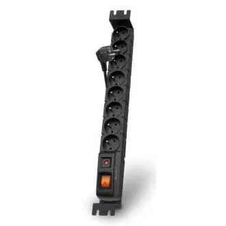 Acar S8 FA Rack 1,5-metrski kabel, 8 vtičnic, prenapetostna zaščita, za rack, črna Acar S8 FA Rack 1,5-metrski kabel, 8 vtičnic, prenapetostna zaščita, za rack, črna