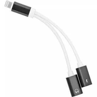 PremiumCord Adapter Lightning na 3,5-milimetrski zvočni priključek   polnjenje z Lightning