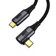 PremiumCord USB4 Gen 3x2 40Gbps 8K@60Hz 240W,Thunderbolt,0,8 m ukrivljen