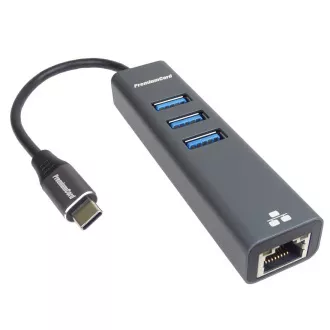 Adapter PremiumCord USB-C na gigabitni vmesnik   3x USB 3.0