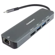 PremiumCord USB-C s HDMI, 2x USB3.2, PD 100W, RJ45