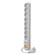 Acar S8 1,5 m kabel, 8 vtičnic, siv