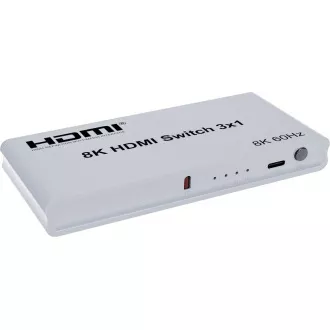 PremiumCord HDMI stikalo 3:1 z daljinskim upravljalnikom