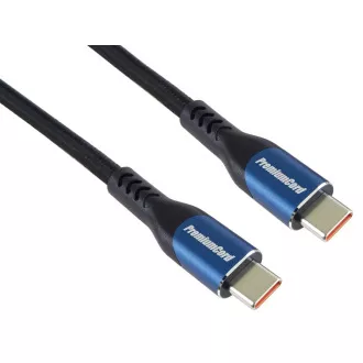 Kabel USB-C PremiumCord, 3 m/5A/100W/20Gbits