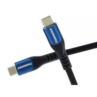 Kabel USB-C PremiumCord, 3 m/5A/100W/20Gbits