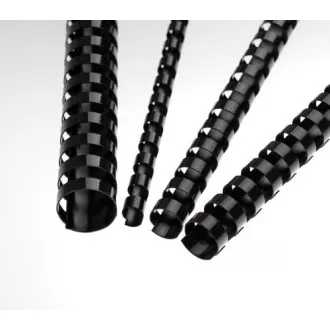 Plastični hrbtni del 8 mm, črn