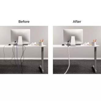 Fellowes Cablezip organizator in zaščita za kable, bela