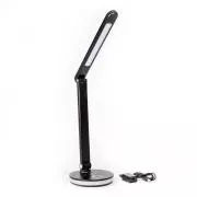Platinet PDL400RGBB 12W namizna svetilka LED z možnostjo zatemnitve, upravljanje na dotik, vhod USB, črna