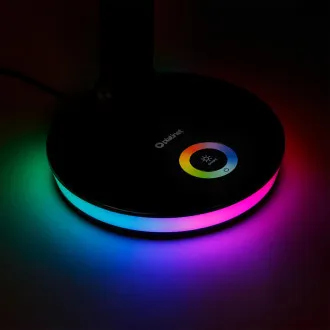 Platinet PDL400RGBB 12W namizna svetilka LED z možnostjo zatemnitve, upravljanje na dotik, vhod USB, črna Platinet PDL400RGBB 12W namizna svetilka LED z možnostjo zatemnitve, upravljanje na dotik, vhod USB, črna