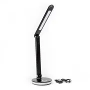 Platinet PDL400RGBB 12W namizna svetilka LED z možnostjo zatemnitve, upravljanje na dotik, vhod USB, črna