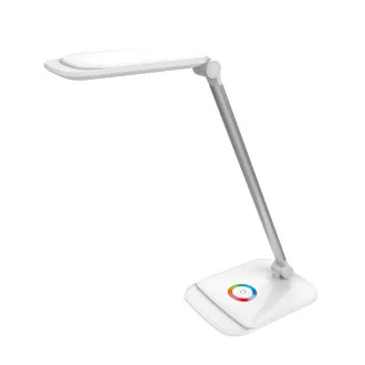 Platinet PDLQ60 18W namizna svetilka LED z možnostjo zatemnitve, upravljanje na dotik, vhod USB, bela