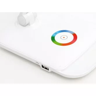 Platinet PDLQ60 18W namizna svetilka LED z možnostjo zatemnitve, upravljanje na dotik, vhod USB, bela