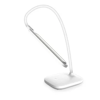 Platinet PDL6728 LED namizna svetilka 5W z možnostjo zatemnitve, vgrajena baterija 2400mAh, USB priključek, bela