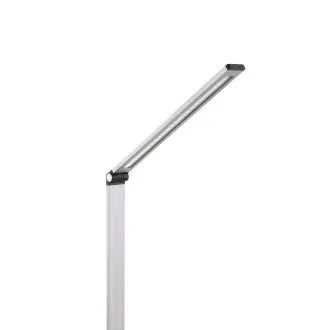 Platinet PDL888S 10W namizna svetilka LED z možnostjo zatemnitve, brezžično polnjenje, vhod USB, srebrna Platinet PDL888S 10W namizna svetilka LED z možnostjo zatemnitve, brezžično polnjenje, vhod USB, srebrna