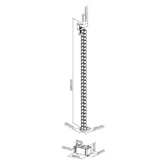 Organizator kablov Brateck CC10-1