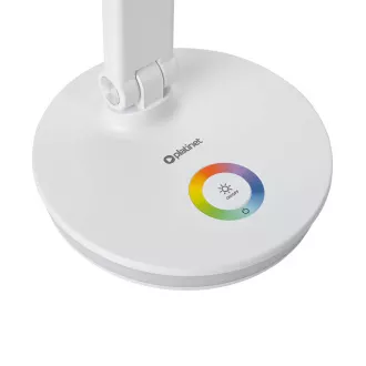 Platinet PDL400RGBW 12W namizna svetilka LED z možnostjo zatemnitve, upravljanje na dotik, vhod USB, bela