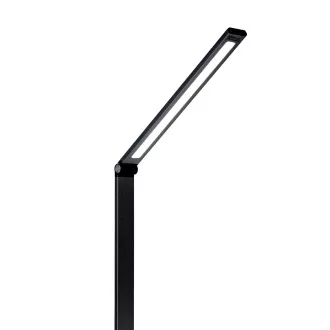 Platinet PDL888B 10W namizna svetilka LED z možnostjo zatemnitve, brezžično polnjenje, vrata USB, črna