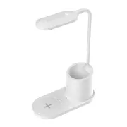 Platinet PDL1930W 3W namizna svetilka LED z možnostjo zatemnitve, brezžično polnjenje, bela