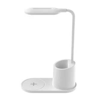 Platinet PDL1930W 3W namizna svetilka LED z možnostjo zatemnitve, brezžično polnjenje, bela Platinet PDL1930W 3W namizna svetilka LED z možnostjo zatemnitve, brezžično polnjenje, bela