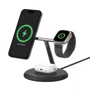 Belkin BOOST CHARGE PRO Qi2, 15W 3v1 magnetno stojalo, črno