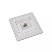 Vtičnica Solarix CAT6 UTP 1 x RJ45 za vgradnjo podometno bela