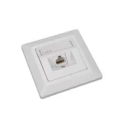 Vtičnica Solarix CAT6 UTP 1 x RJ45 za vgradnjo podometno bela