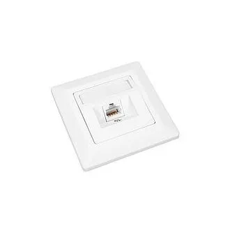 Vtičnica Solarix CAT6 STP 1 x RJ45 za vgradnjo podometno bela Vtičnica Solarix CAT6 STP 1 x RJ45 za vgradnjo podometno bela