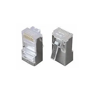Konektor 8p8c CAT5E, ne prepognjen, STP, licna (100 kosov) Konektor 8p8c CAT5E, ne prepognjen, STP, licna (100 kosov)