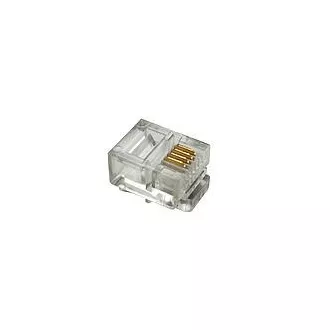 Modularni konektor6p4c RJ11na ploščati kabel, 100 kosov