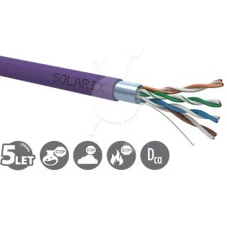 Instalacijski kabel Solarix CAT5E FTP LSOH Dca-s1,d2,a1 500m/kolut SXKD-5E-FTP-LSOH