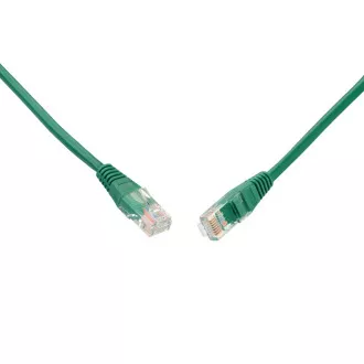 SOLARIX povezovalni kabel CAT5E UTP PVC 0,5 m zelen, odporen na udarce