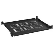 Polica 19" 1U 350 mm fiksni BK ročaj za sprednje in zadnje tirnice UP-13-B