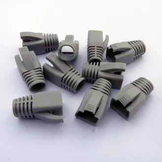 DATACOM pokrovček za RJ45 (CAT6A,CAT7) siv (10 kosov)