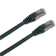 Povezovalni kabel S/FTP, Cat6, 2xRJ45, 0,5 m črn