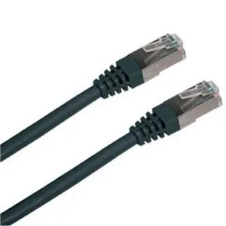 Povezovalni kabel S/FTP, Cat6, 2xRJ45, 0,5 m črn