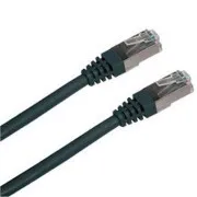 Povezovalni kabel S/FTP, Cat6, 2xRJ45, 0,5 m črn